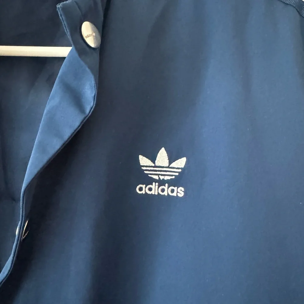 Adidas Navy Blue Jacket with Logo - Picture 2 of 6